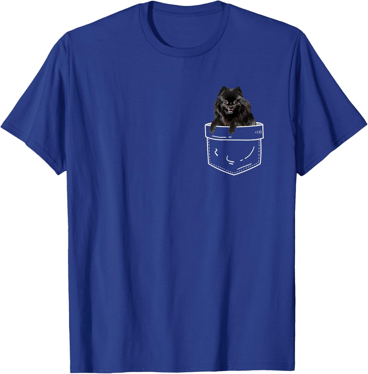 Black Pomeranian In Pocket - Pomeranian Dog Lover Women Kids T-Shirt - T-Shirt | Royal