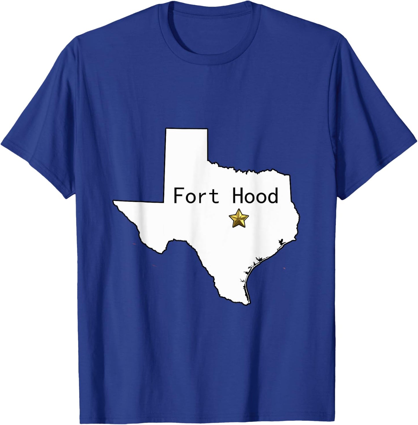 Fort Hood Military Base - Army Post at Killeen, TX design T-Shirt - T-Shirt | Royal