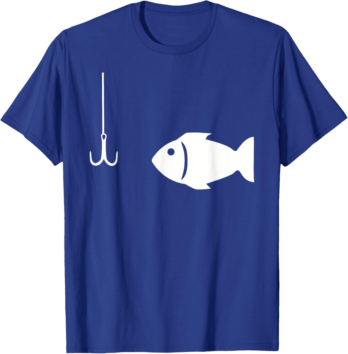 Fish and hook T-Shirt - T-Shirt | Royal
