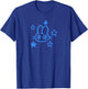 90s Y2K Mad Rabbit Bunny Hare is Confused under Starry T-Shirt - T-Shirt | Royal