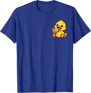 Entchen Pizza Design | Süße Ente mit Pizza T-Shirt - T-Shirt | Royal