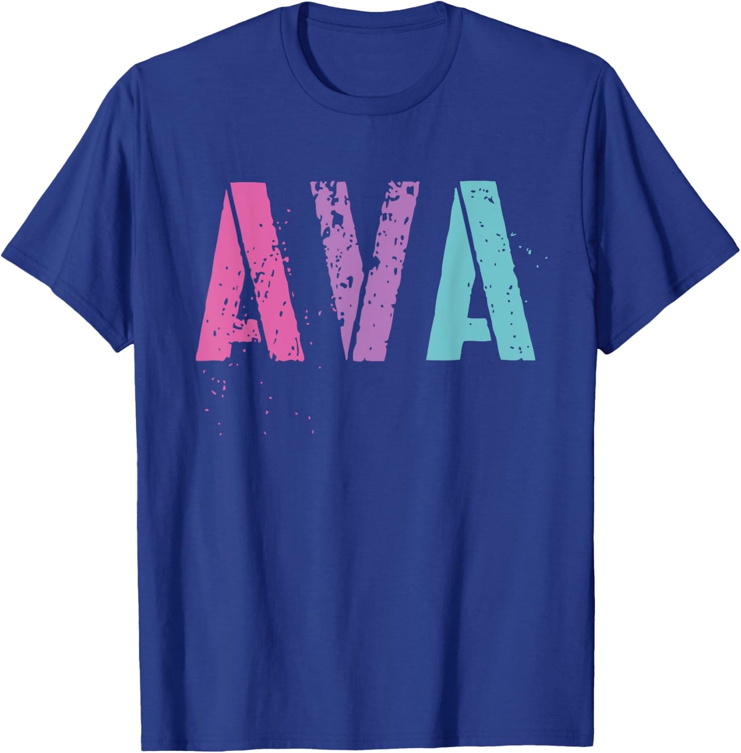 Vintage First Name AVA Girl Rock Star Sister Mom Av Birthday T-Shirt - T-Shirt | Royal