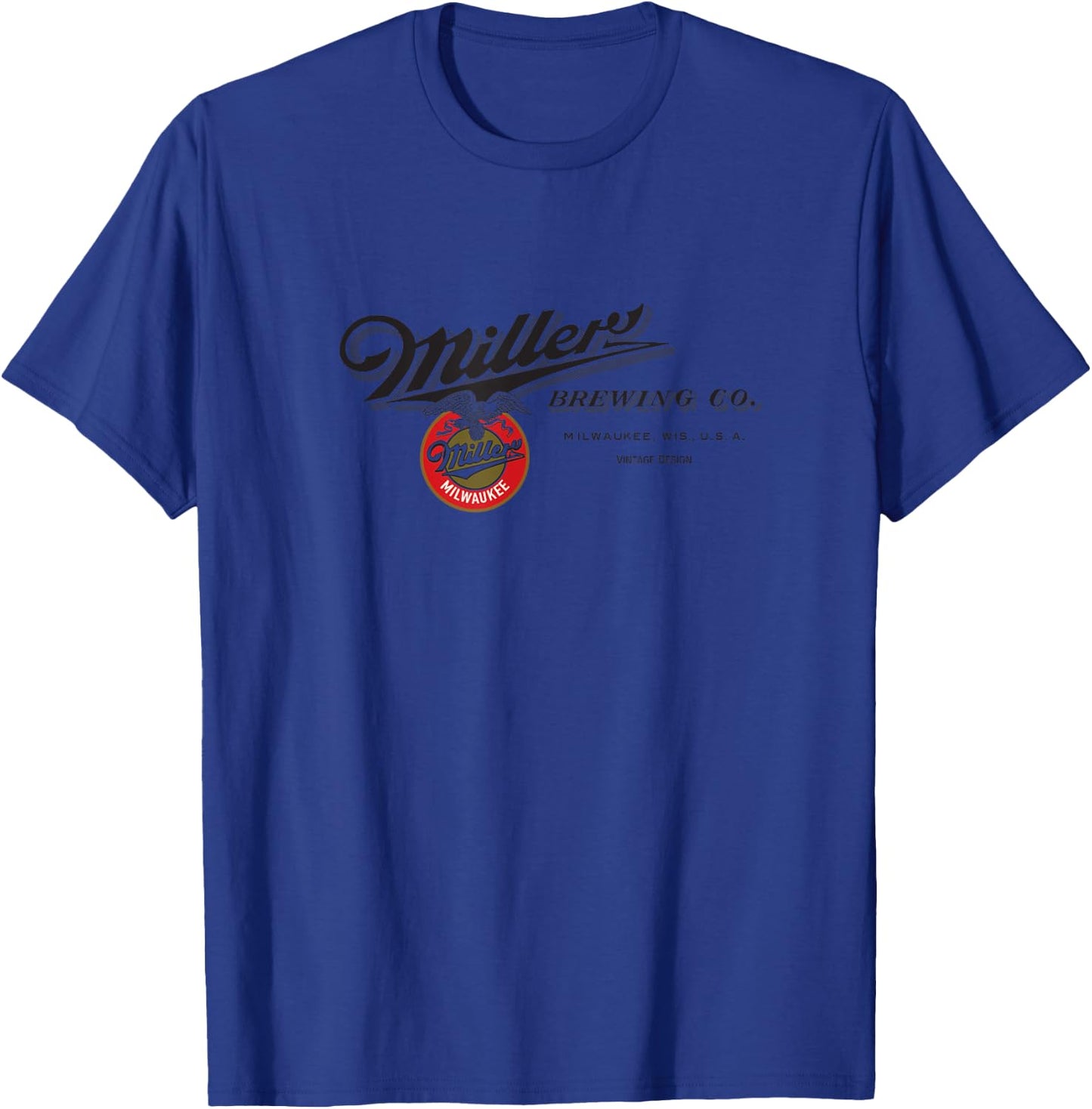 Miller Brewing Co. Horizontal Graphic T-Shirt - T-Shirt | Royal