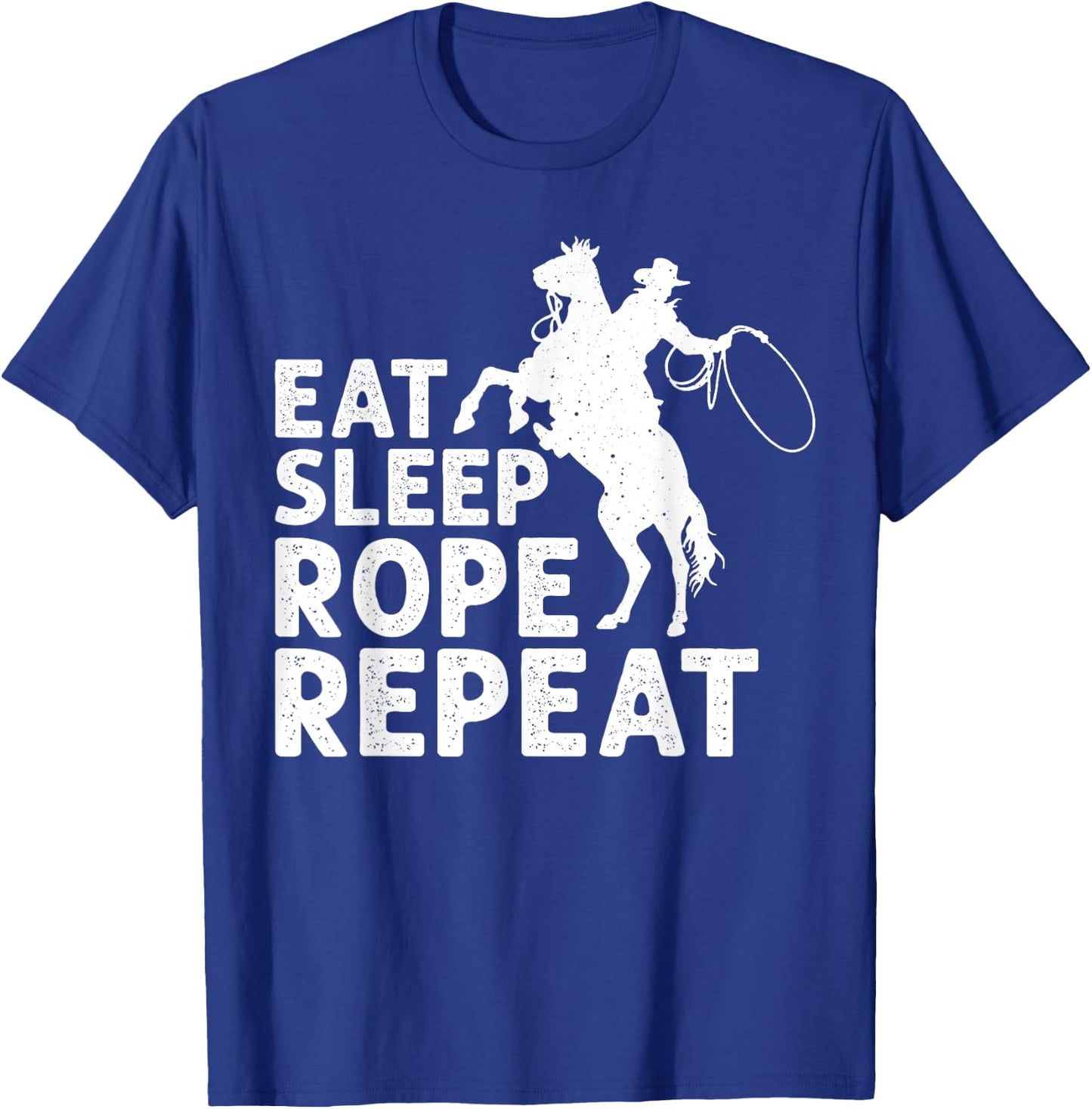Cool Roping Women Bull Rider Cowboy Accessories T-Shirt - T-Shirt | Royal