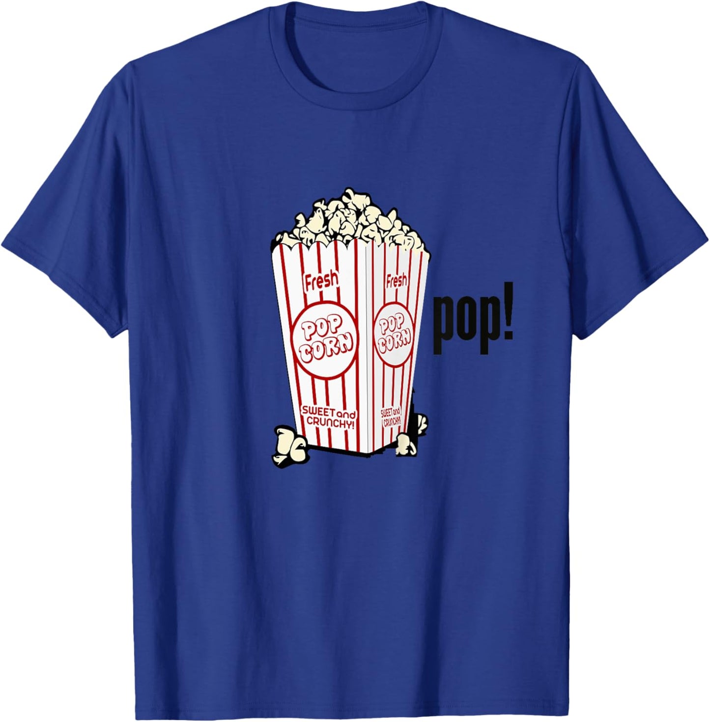 Movie Popcorn Pop Boys Girls Youth Children Bucket T-Shirt - T-Shirt | Royal
