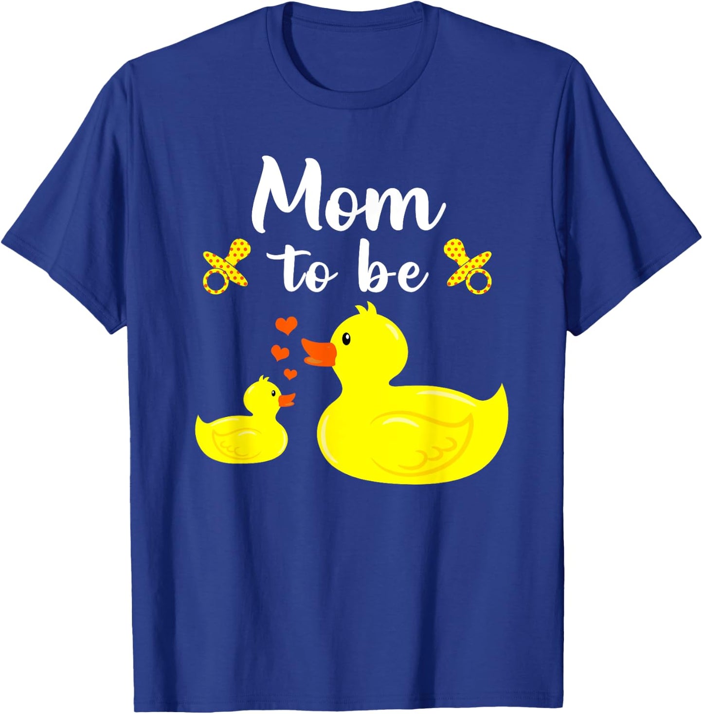 Mom To Be Yellow Duck Baby Shower For Boy Or Girl T-Shirt - T-Shirt | Royal