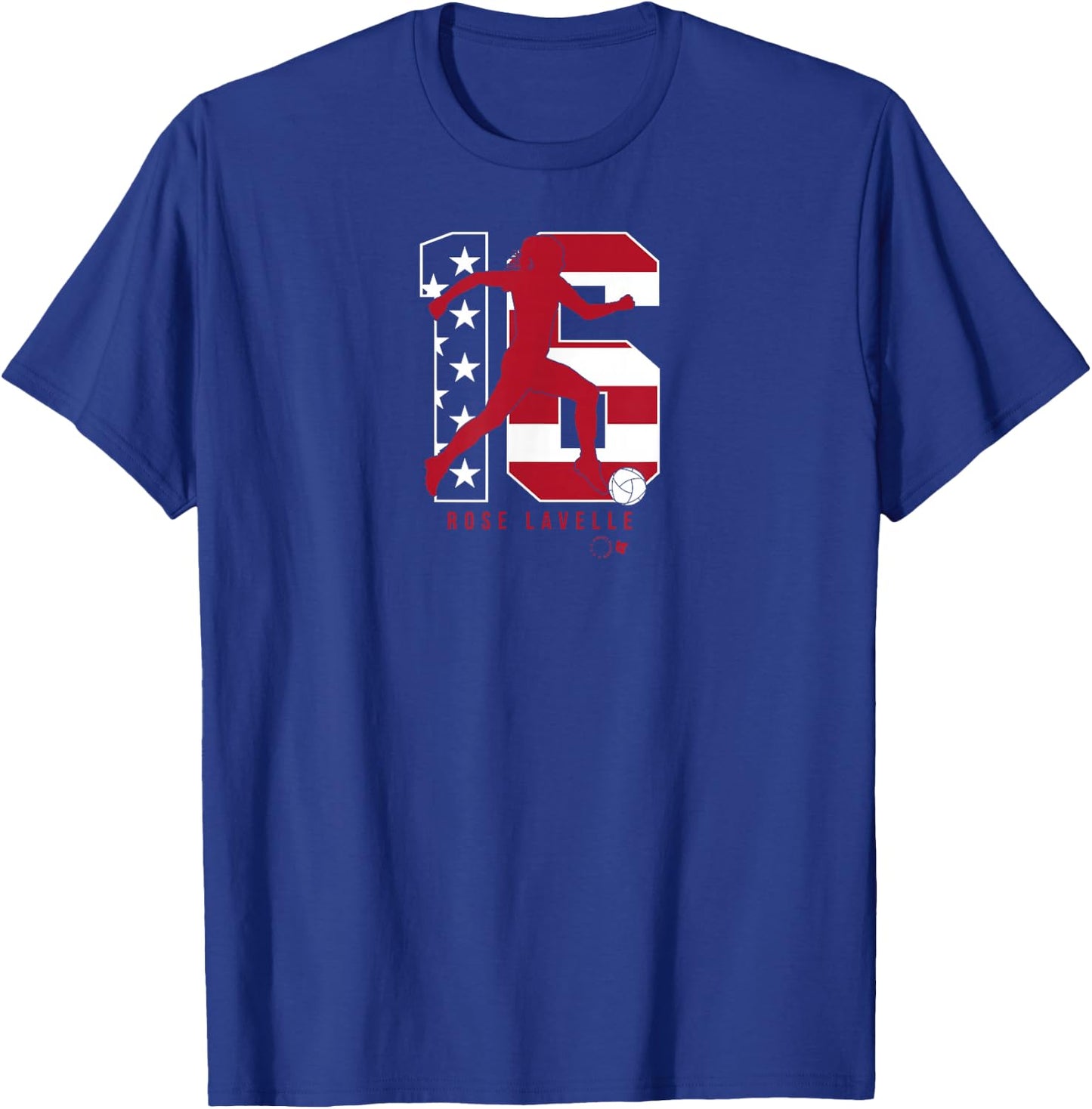 Rose Lavelle 16: USWNT Players Association - USA Soccer T-Shirt - T-Shirt | Royal
