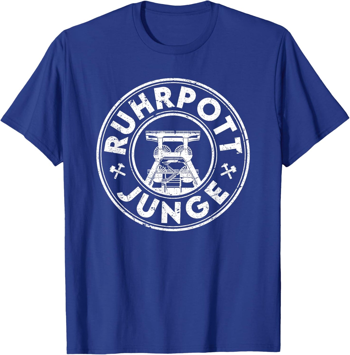 Ruhrpott Junge Heimat Liebe Bergbau Zeche Glück Auf , black T-Shirt - T-Shirt | Royal