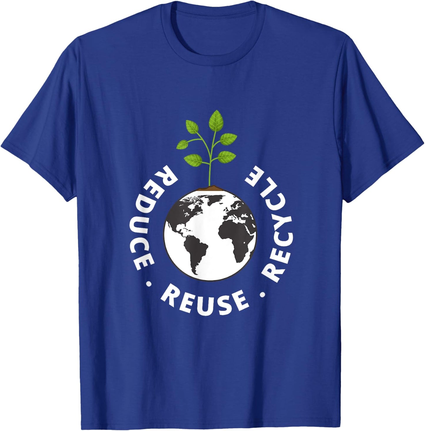 Recycling Earth Day Gift | Environment Reduce Reuse Recycle T-Shirt - T-Shirt | Royal