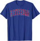 Rotterdam New York Souvenir College Style roter Text T-Shirt - T-Shirt | Royal
