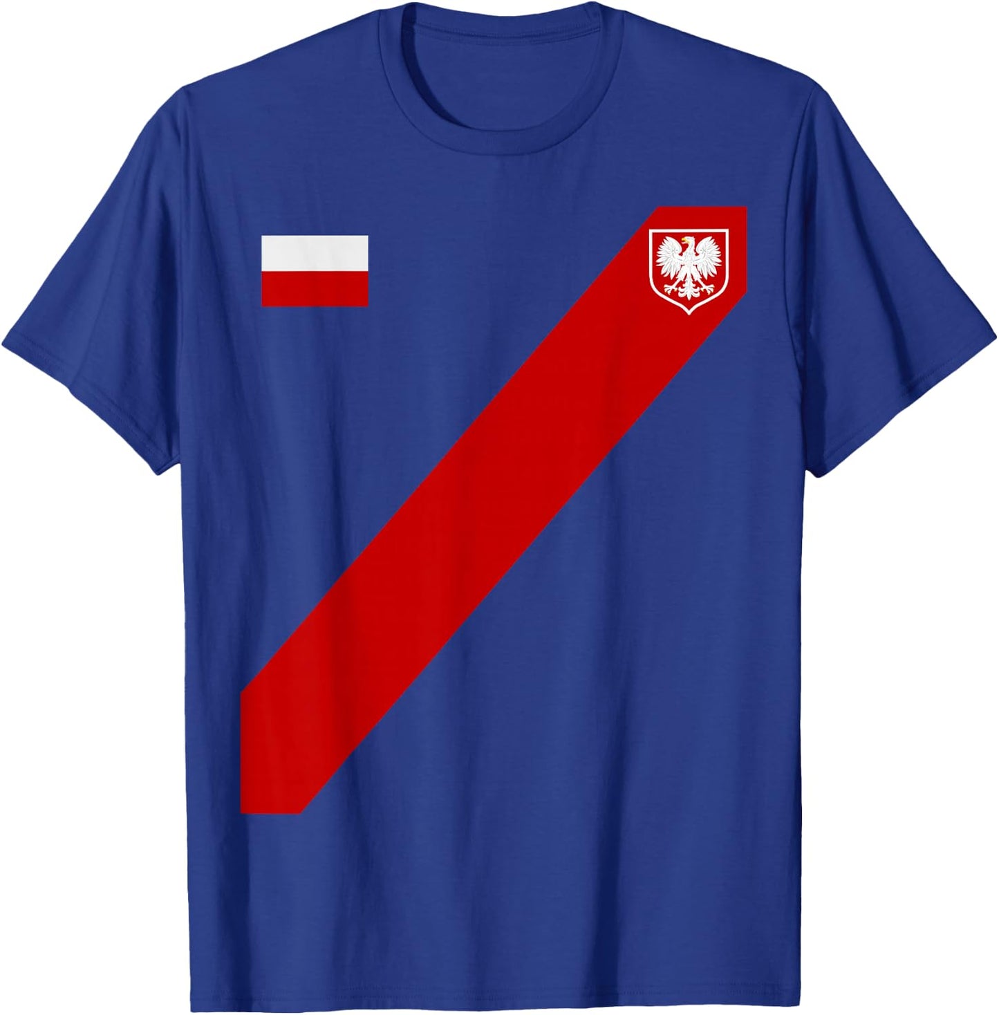 Poland For Gift Poland Poland Warsaw Flag T-Shirt - T-Shirt | Royal