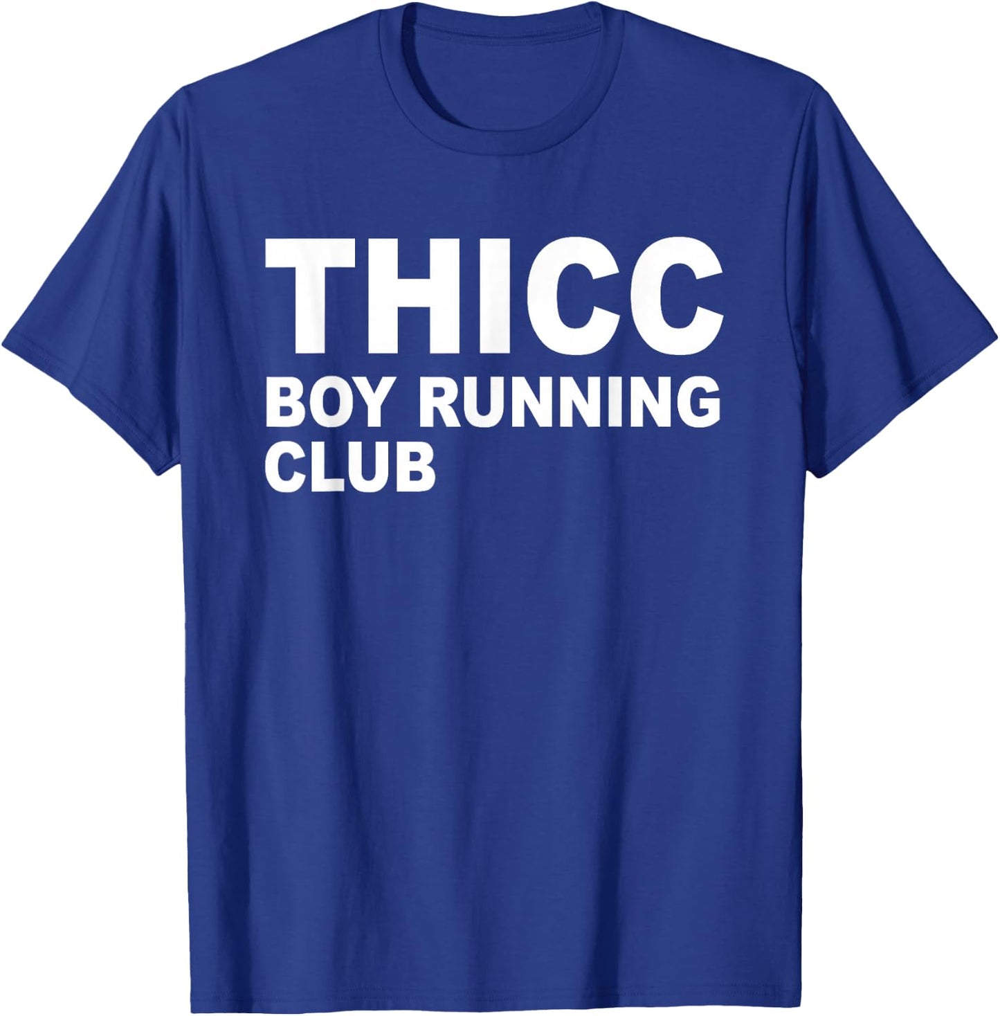 Thicc Boy Running Club Apparel T-Shirt - T-Shirt | Royal