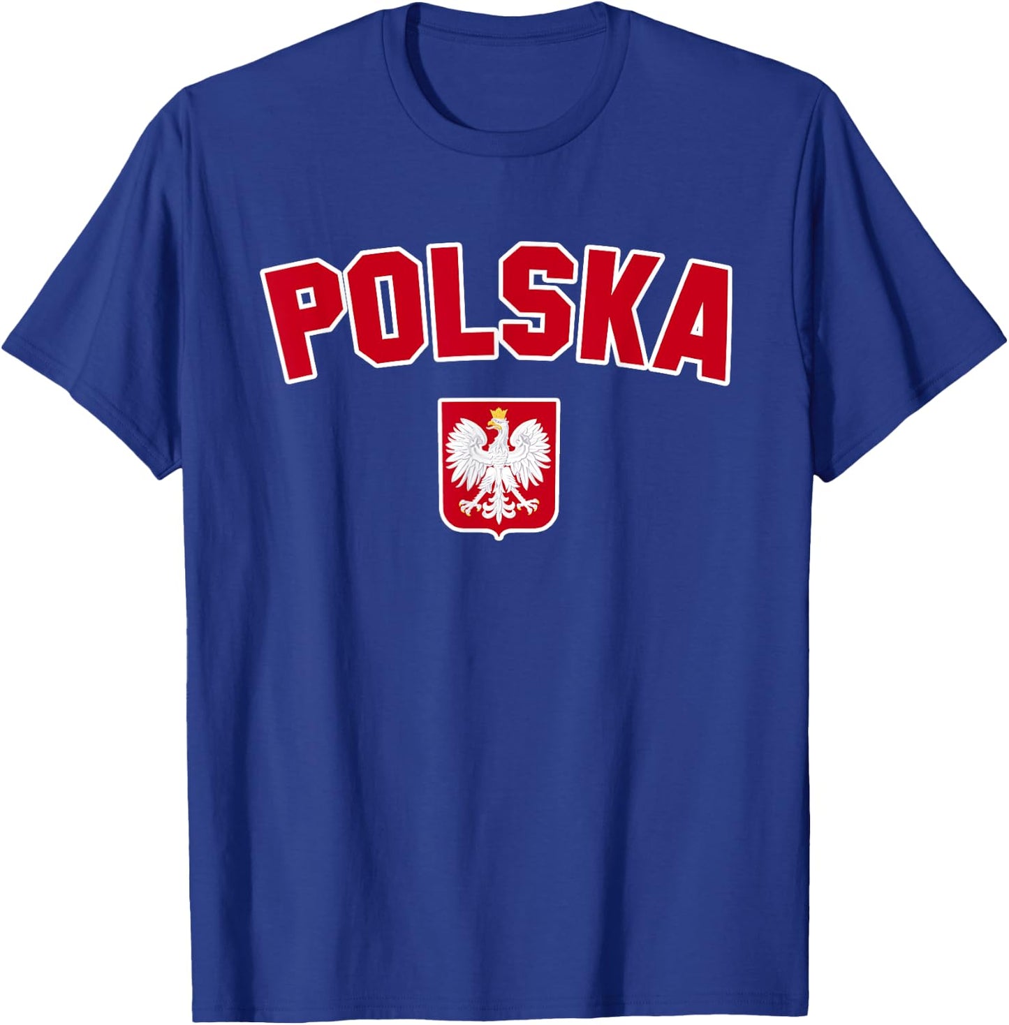 POLAND POLSKA Flag | Men Women Children POLAND , Black, S T-Shirt - T-Shirt | Royal