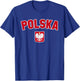 POLAND POLSKA Flag | Men Women Children POLAND , Black, S T-Shirt - T-Shirt | Royal