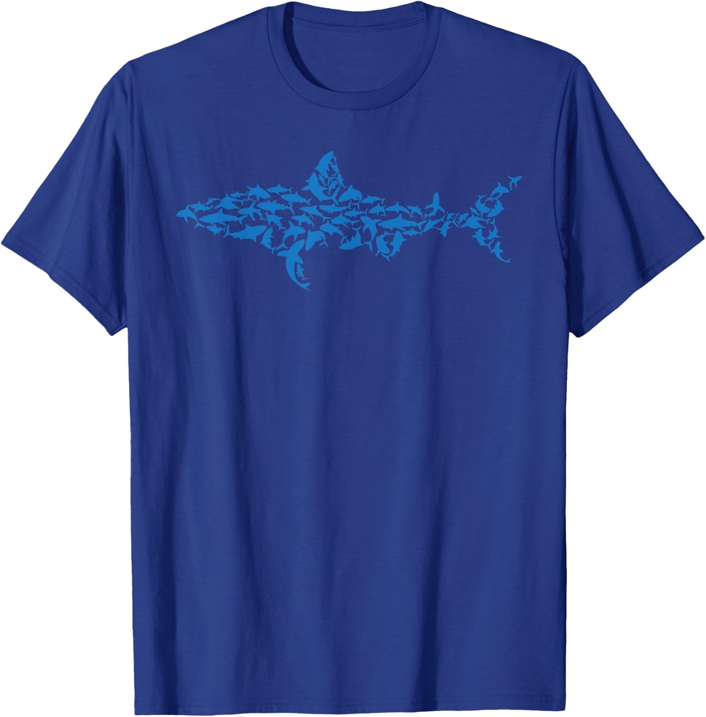 Great White Shark - Sharks Silhouette Shark Fish White Shark T-Shirt - T-Shirt | Royal