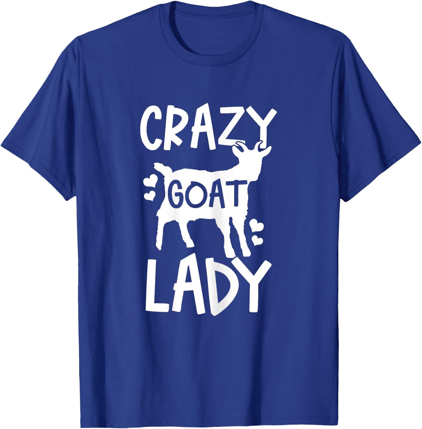 Crazy Goat Lady Funny Farmer Farm Animal Gift T-Shirt - T-Shirt | Royal