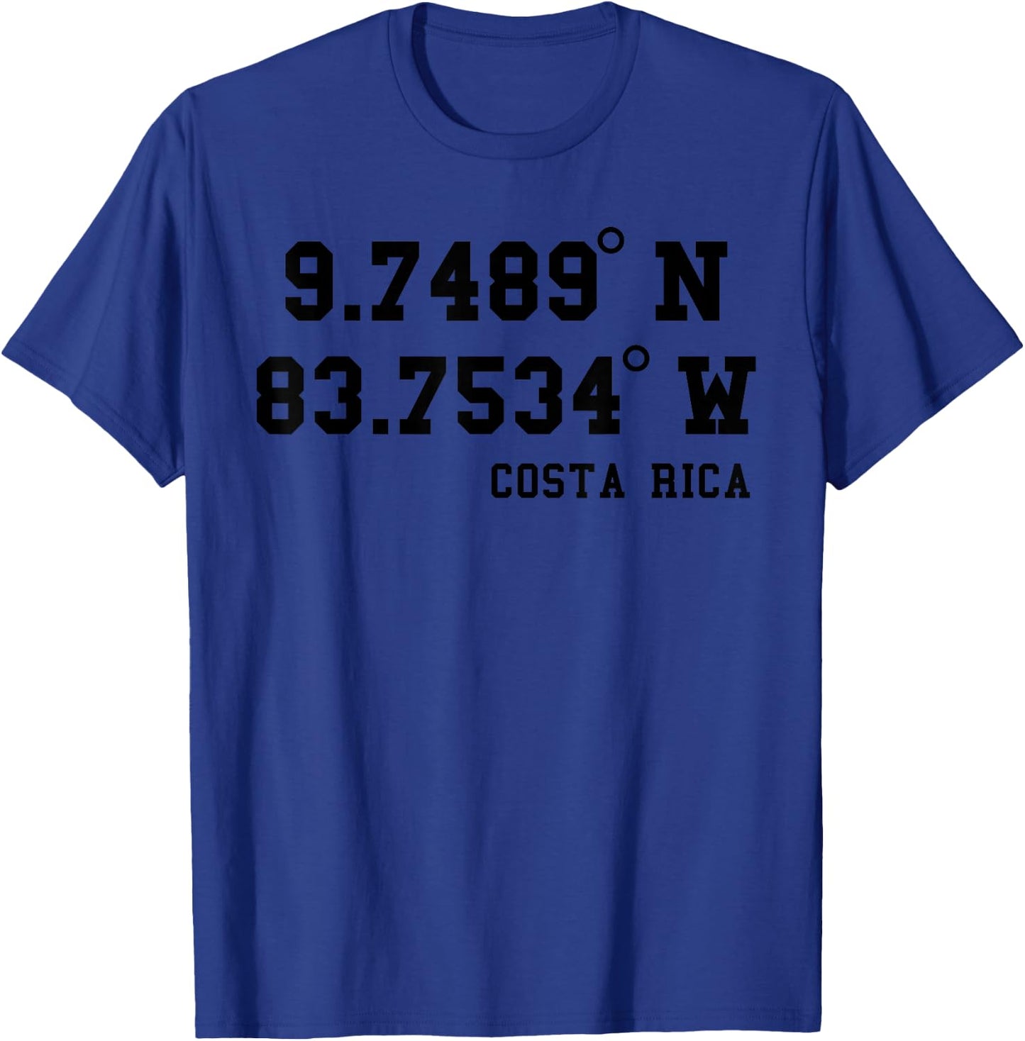 Costa Rica Koordinaten Urlaub Design Reiseziel Costa Rica T-Shirt - T-Shirt | Royal