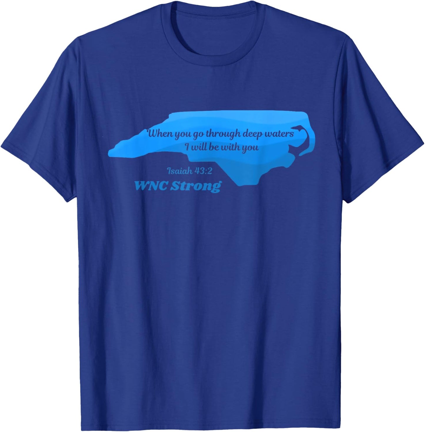 North Carolina wnc strong Appalachian strong T-Shirt - T-Shirt | Royal