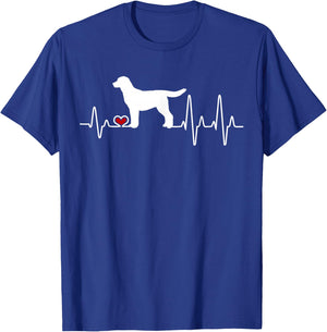 Labrador Dog Heartbeat Pulse Women Girls Kids T-Shirt - T-Shirt | Royal