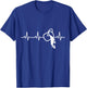 Paint Bucket ECG Heart Line Painter Craft T-Shirt - T-Shirt | Royal