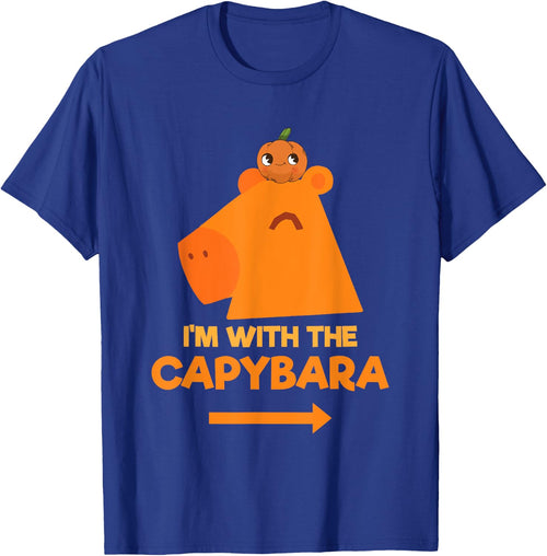 I'm With The Capybara Capy Animal Lover Lazy Halloween