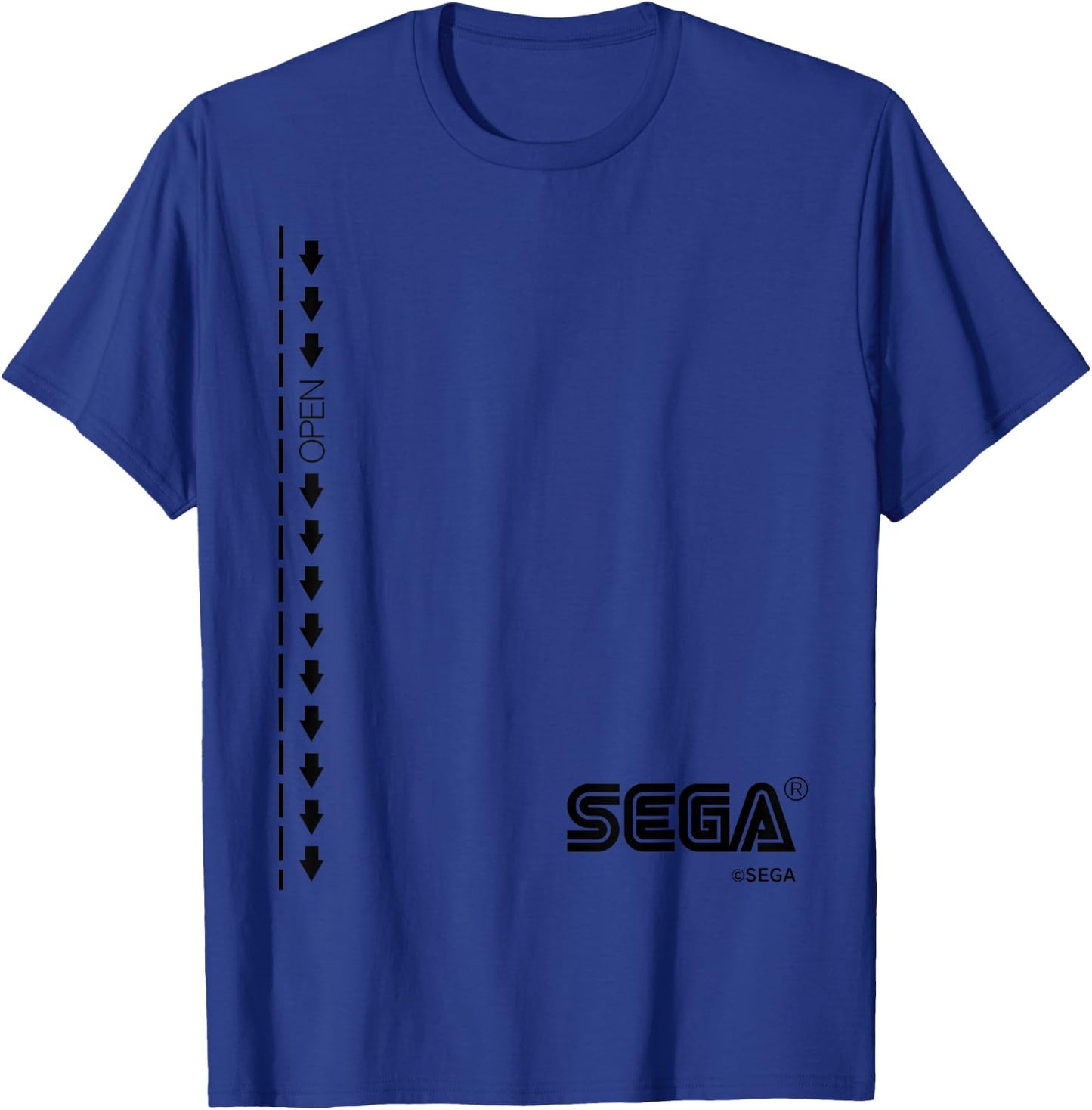 (Commemoration of Amazon MoD pop-up shop) Design Sega , Blue, S T-Shirt - T-Shirt | Royal