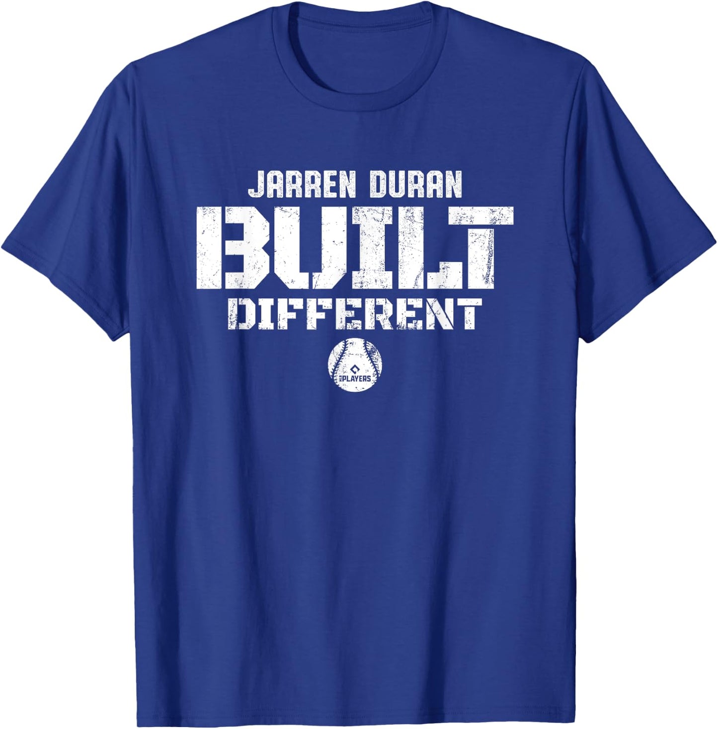 Built Different Jarren Duran Boston Baseball MLBPA T-Shirt - T-Shirt | Royal