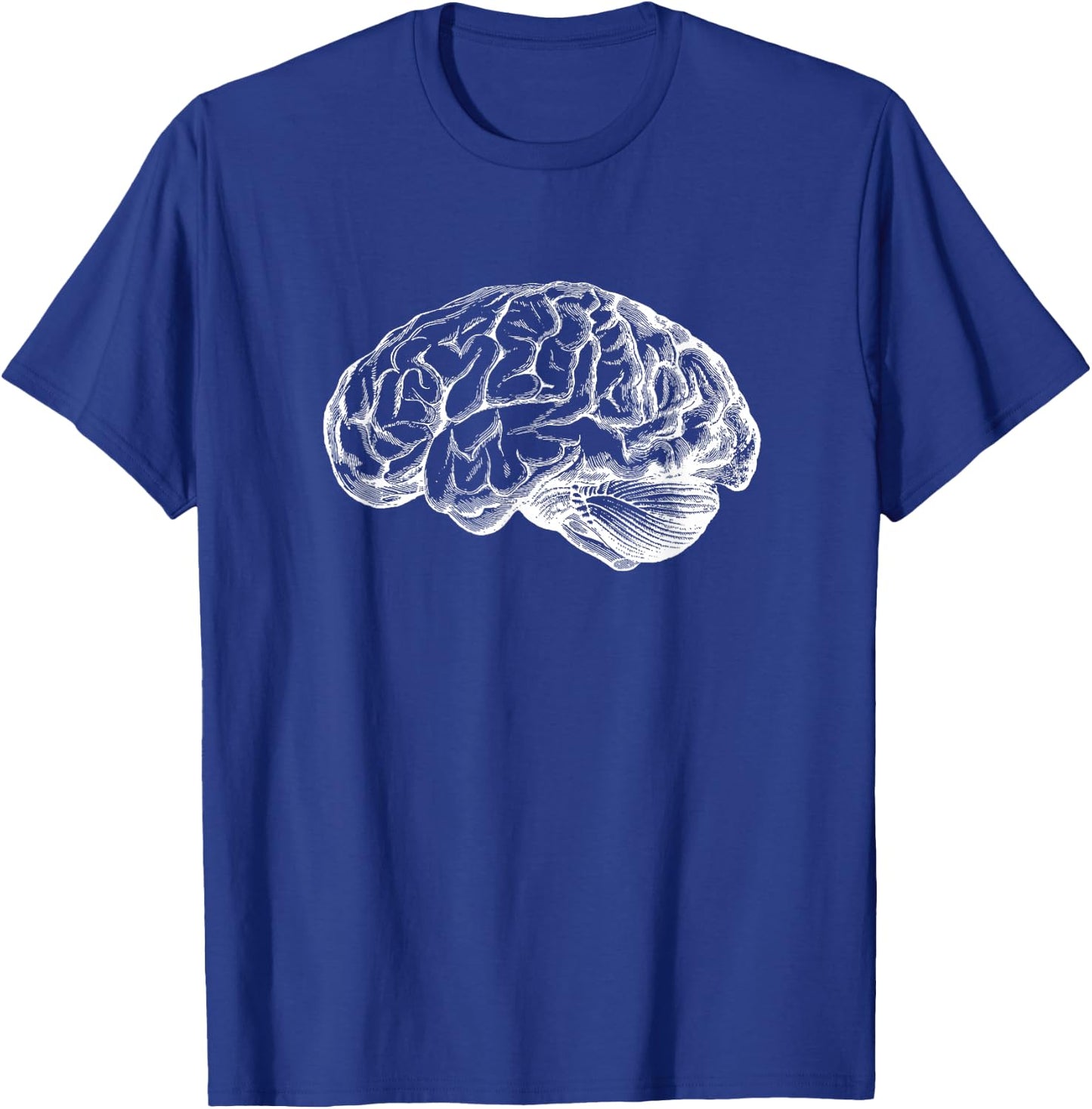 Brain Lover Print Graphic Design Neurology Gift Men Women T-Shirt - T-Shirt | Royal