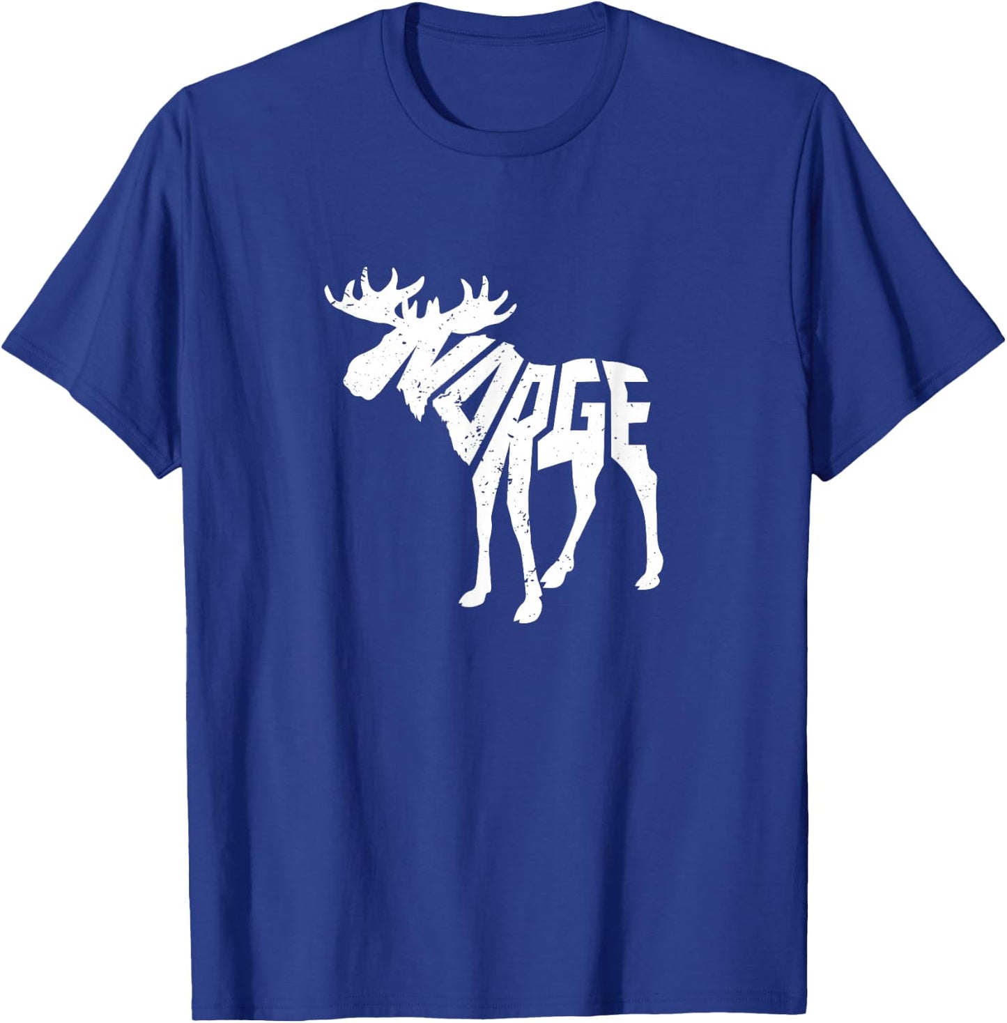 Norway Moose Word Art - Funny Norge Animal T-Shirt - T-Shirt | Royal