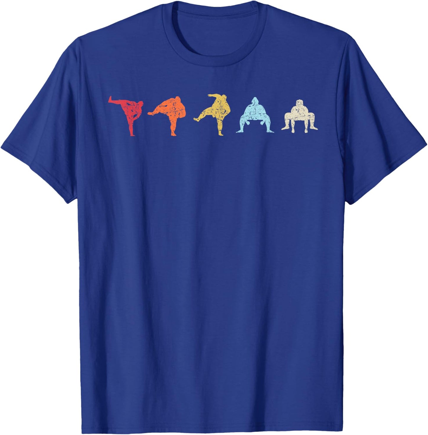 Sumo Wrestling Vintage Sumo Wrestler Retro Sumo T-Shirt - T-Shirt | Royal