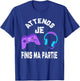 Wait Je Finis Ma Partie - Humor Gamer Geek Teen Boy T-Shirt - T-Shirt | Royal
