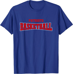 Carroll Patriots Official High School Gear -Child Basketball , Grey, Small, Short Sleeve, , Classic, All Seasons T-Shirt - T-Shirt | Royal