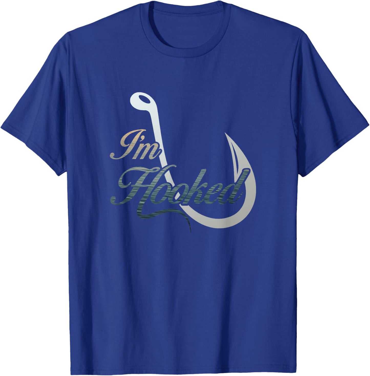 I'm Hooked Fishing for Fishermen T-Shirt - T-Shirt | Royal