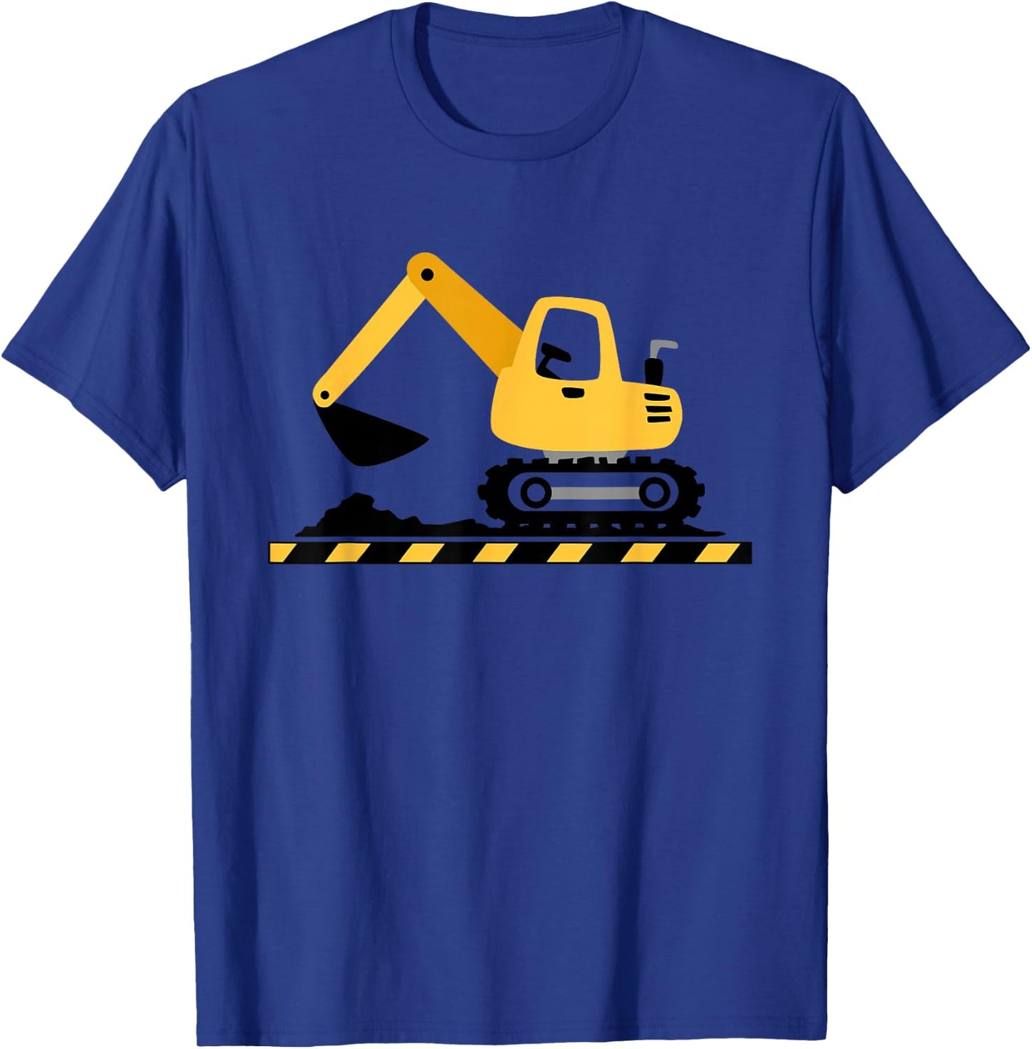 Excavator Construction Site Construction Worker Truck Construction Site Vehicle Boy , gray T-Shirt - T-Shirt | Royal