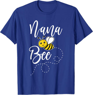Nana Of The Bee Day Girl Hive Family Matching Birthday Sweet T-Shirt - T-Shirt | Royal