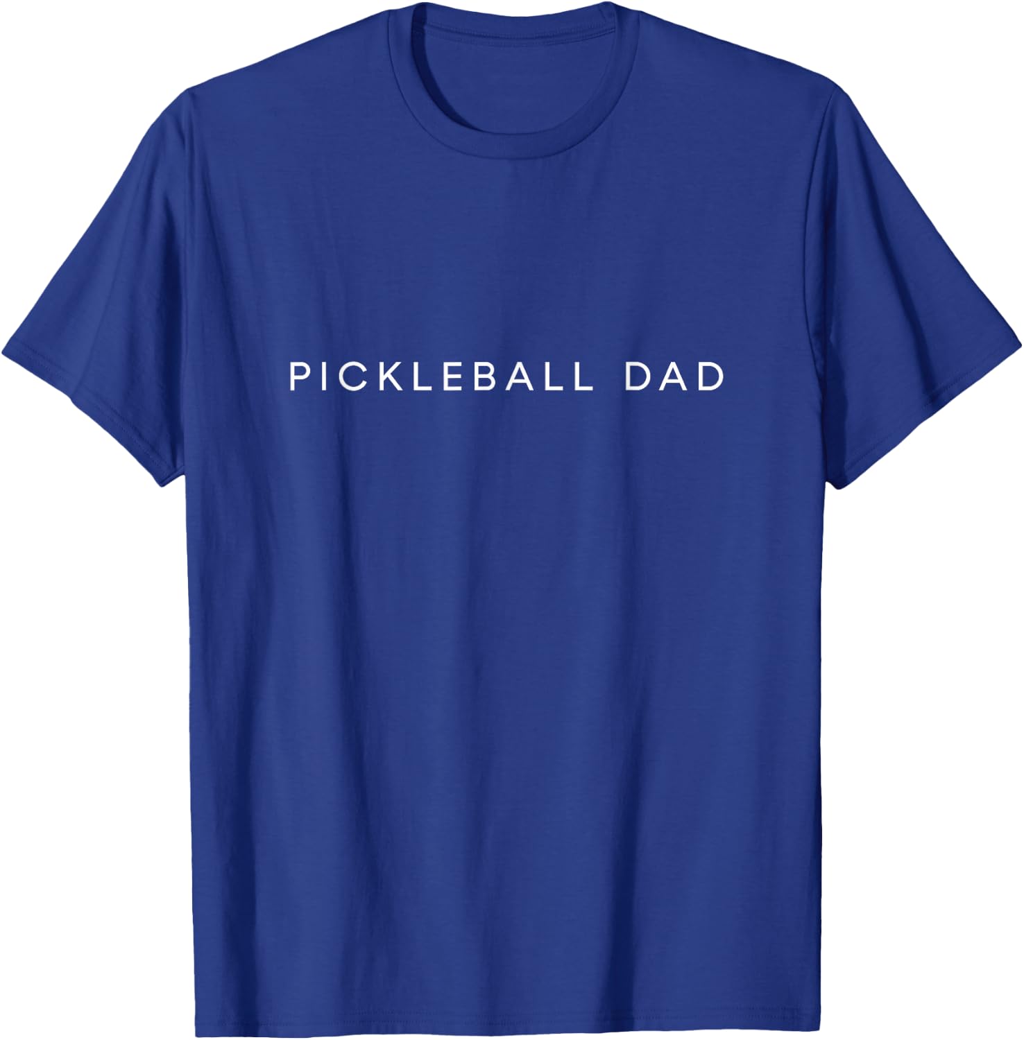 Pickleball Dad Funny Minimalist Text Fathers Day Player T-Shirt - T-Shirt | Royal