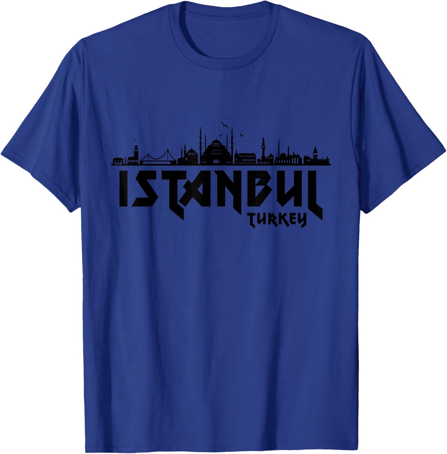 Istanbul Skyline Turkey Turkey Souvenir Turkey , grey, S T-Shirt - T-Shirt | Royal