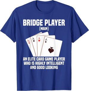 Bridge Tournament King An Elite Legend Bridge Card Game T-Shirt - T-Shirt | Royal