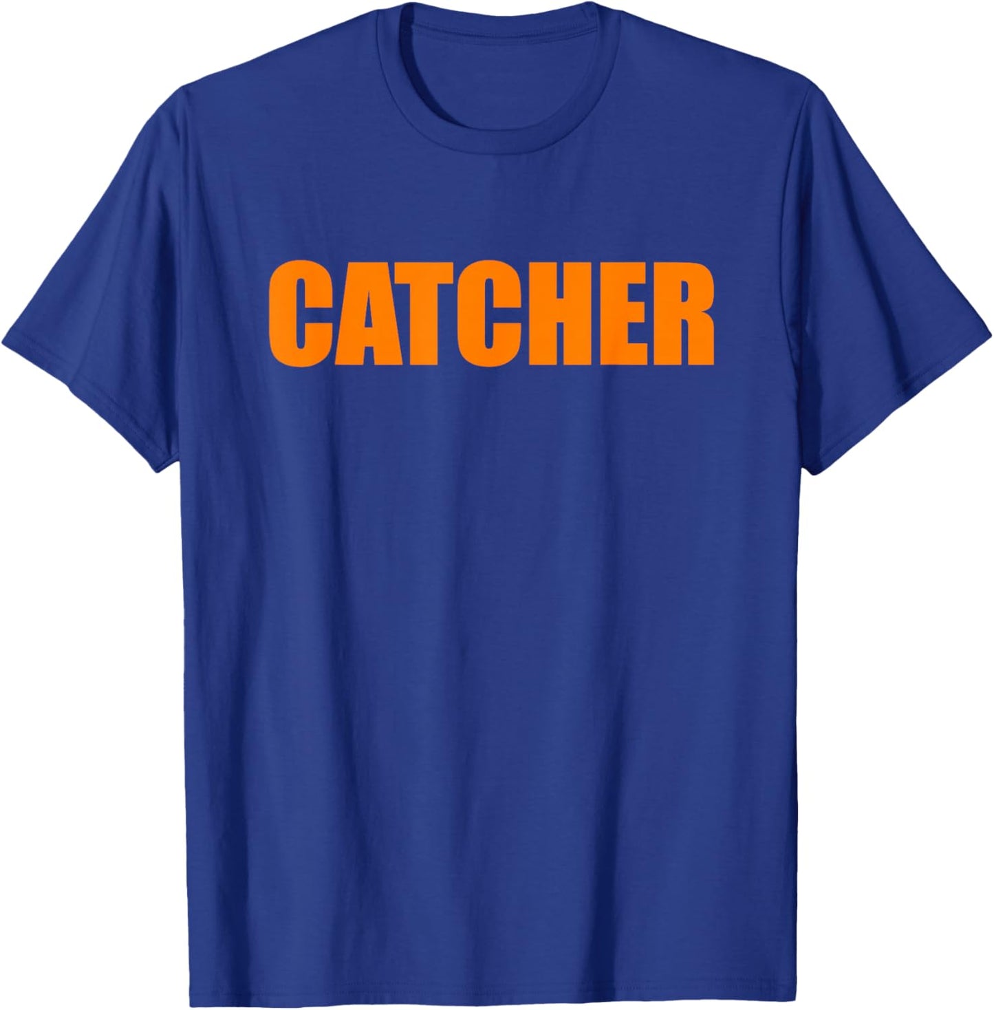 Baseball Softball Catcher Pitcher Matching Halloween Costume T-Shirt - T-Shirt | Royal
