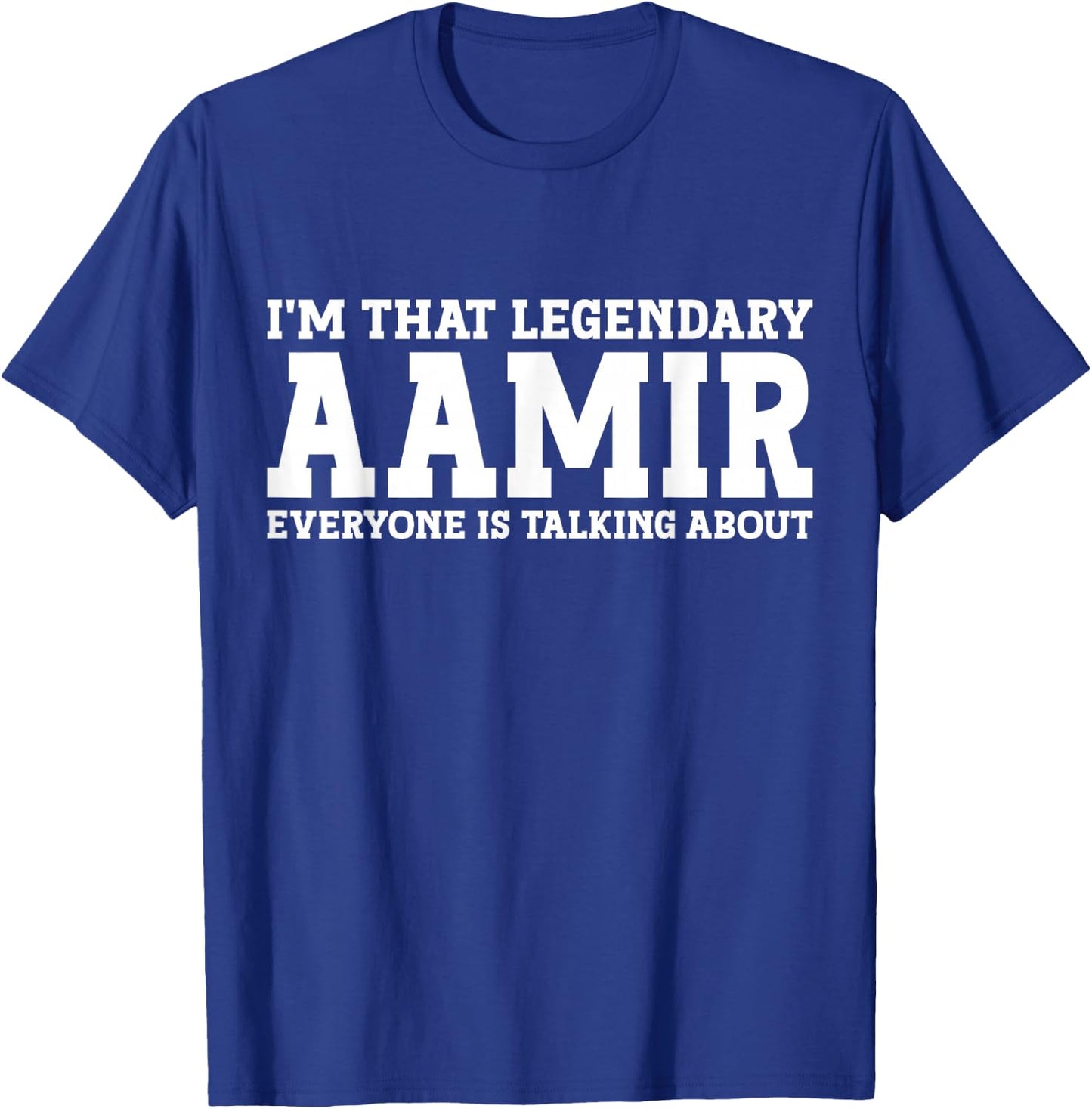Aamir Personal Name First Name Funny Aamir T-Shirt - T-Shirt | Royal