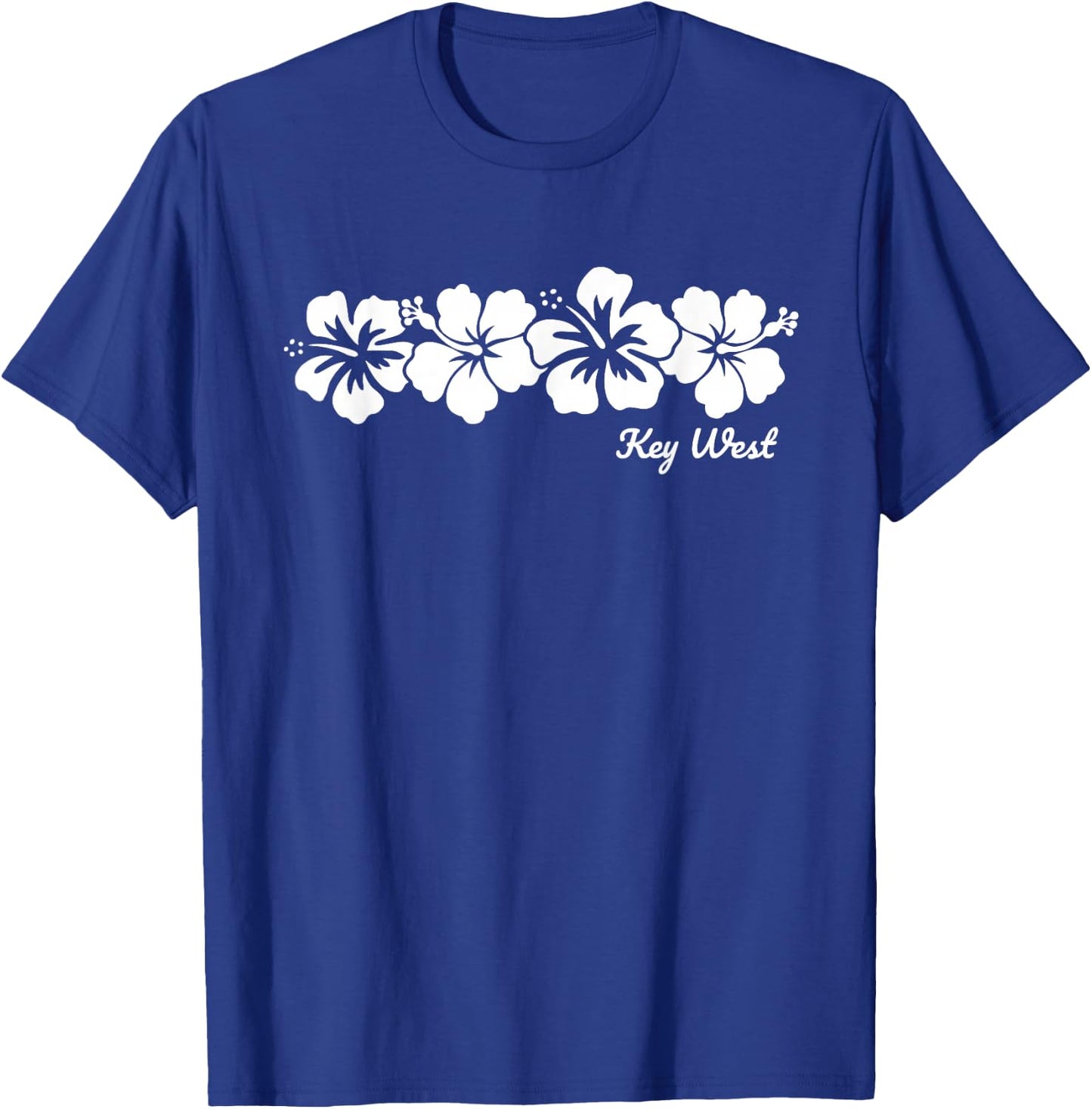 Key West Florida Hibiscus Flower Souvenir T-Shirt - T-Shirt | Royal