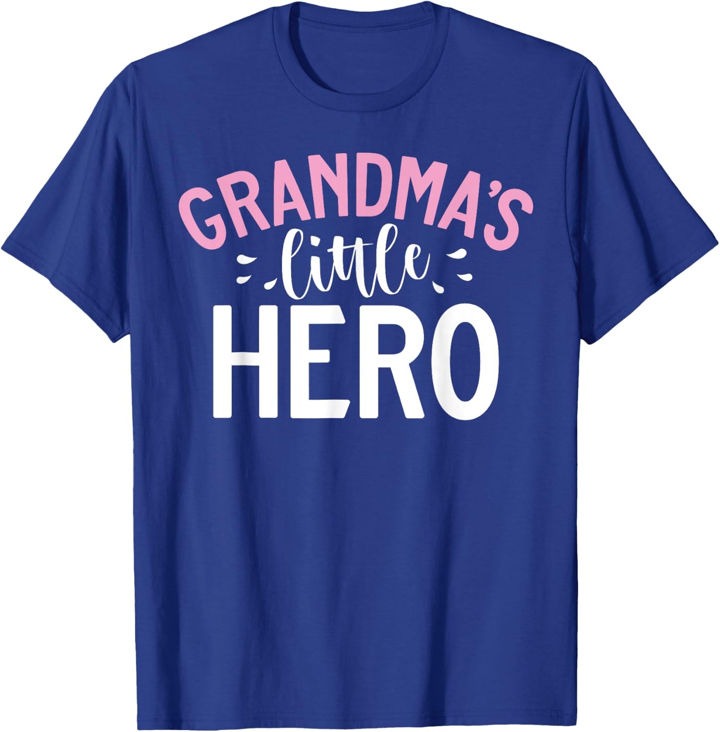 Grandmas little Hero Grandson T-Shirt - T-Shirt | Royal
