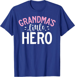 Grandmas little Hero Grandson T-Shirt - T-Shirt | Royal