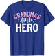 Grandmas little Hero Grandson T-Shirt - T-Shirt | Royal