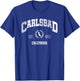 Carlsbad CA | California | Vintage Throwback T-Shirt - T-Shirt | Royal