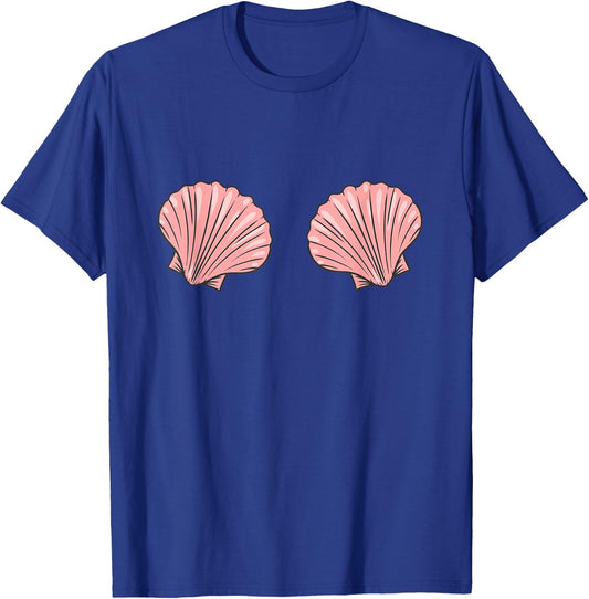 Shellfish Boobs Funny T-Shirt - T-Shirt | Royal