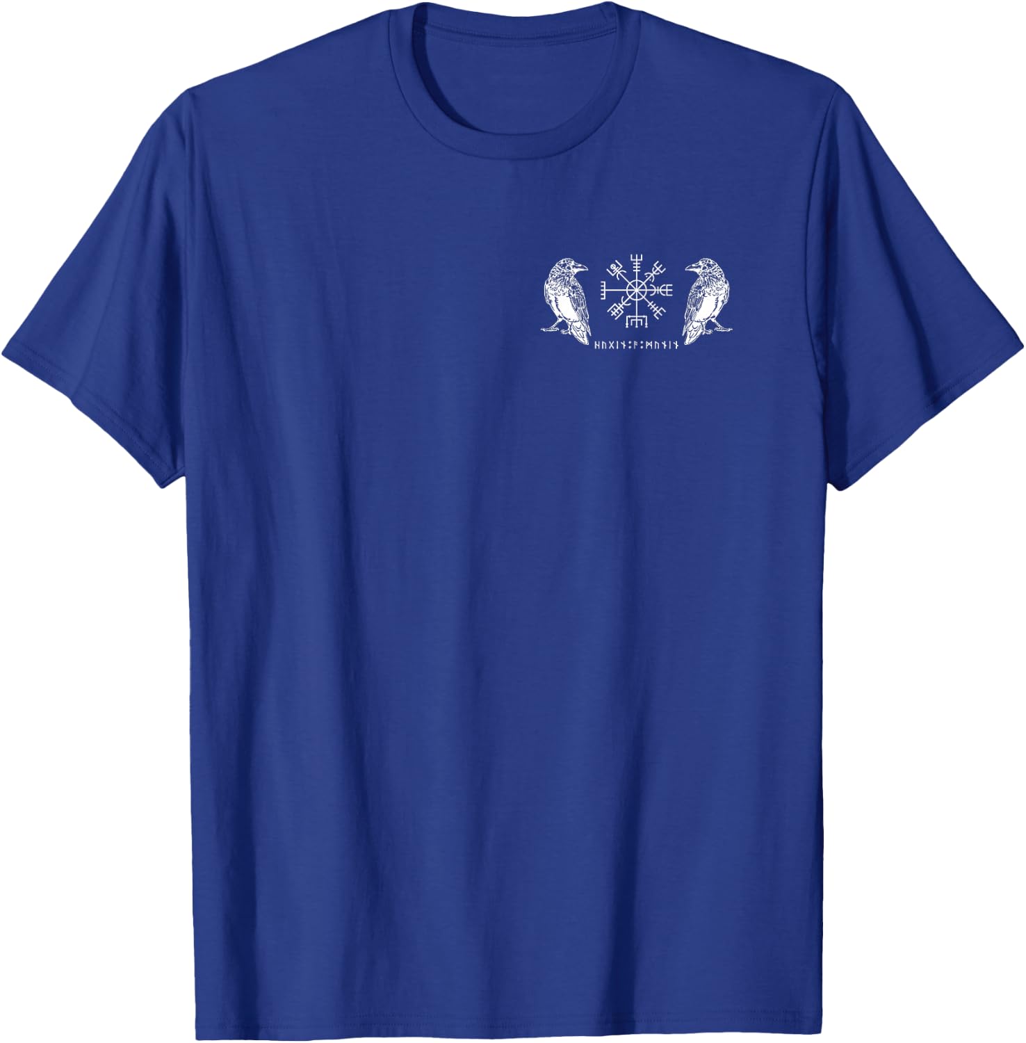 Vegvisir Ravens Odins Hugin and Munin , black T-Shirt - T-Shirt | Royal