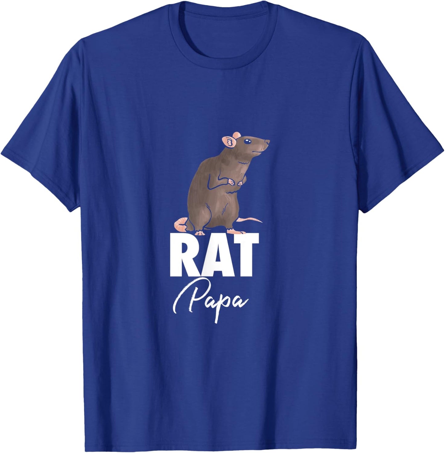 Rat Papa Rat Gift Mouse Funny T-Shirt - T-Shirt | Royal