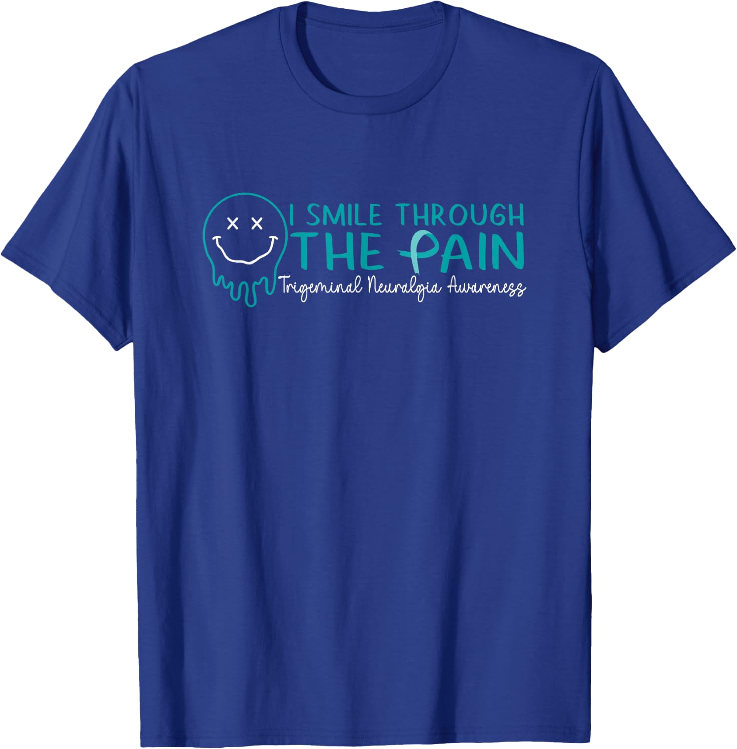 Trigeminal Neuralgia Awareness Women Black Short Sleeve Classic , Small T-Shirt - T-Shirt | Royal