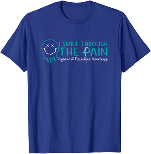 Trigeminal Neuralgia Awareness Women Black Short Sleeve Classic , Small T-Shirt - T-Shirt | Royal
